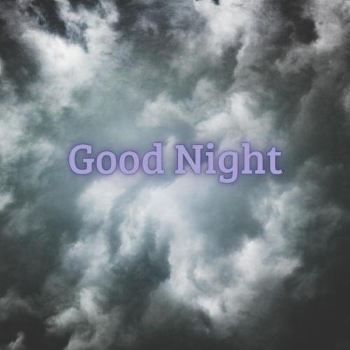 Dark sky with clouds, good night