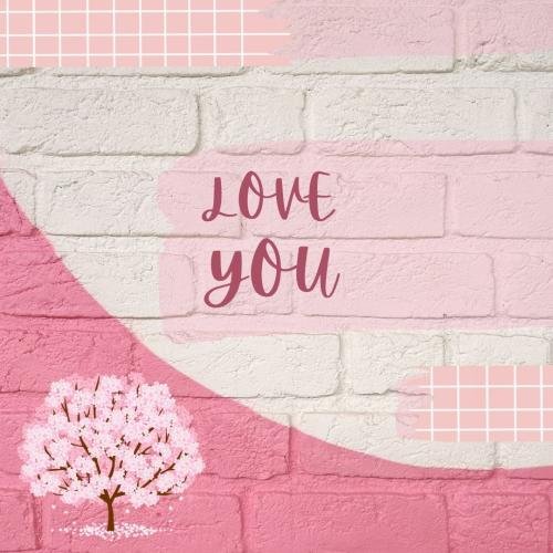 Pink back on wish card Love you