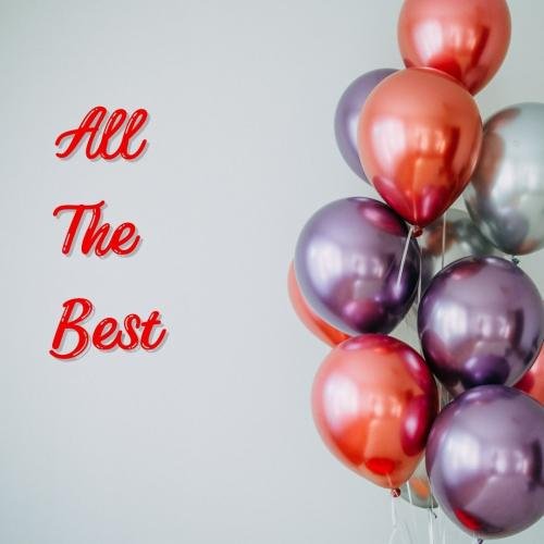 Red and purple balloons are all the best.
