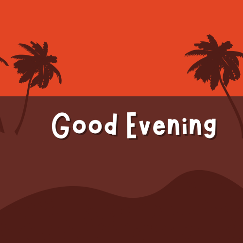 Orange and brown back on wish card GOOD EVENING