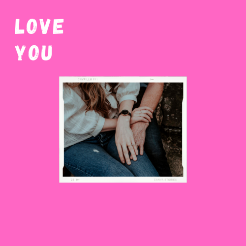 Couple hold hands, Love you