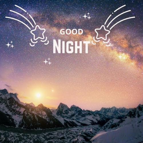 Good Night Wishing Card 