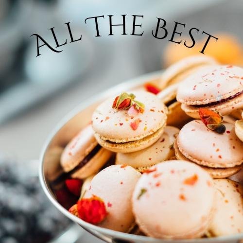 Yummy cookies desert dish for wishing all the best.
