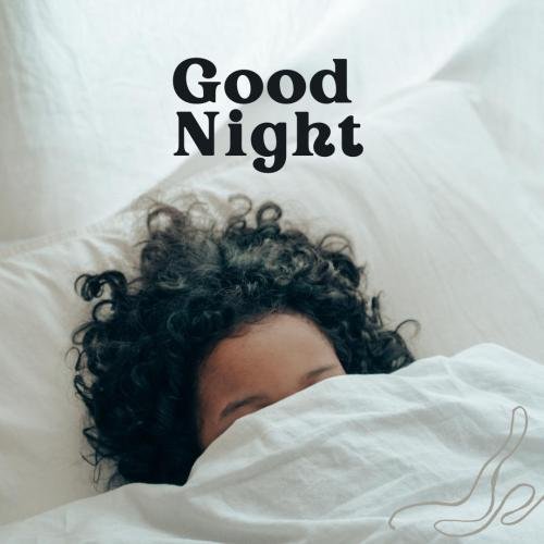 Baby girl sleeping, a beautiful good night.