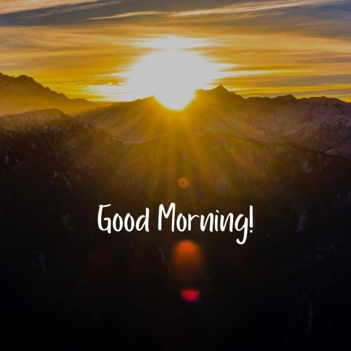 Good Morning Beautiful Sun Rising Scene 
