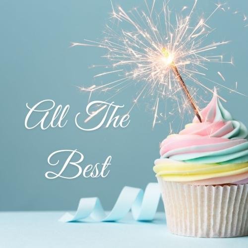 All the best with blue and black background