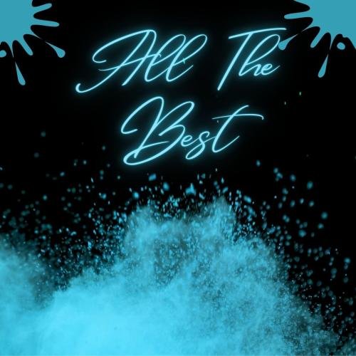 All the best with blue and black background