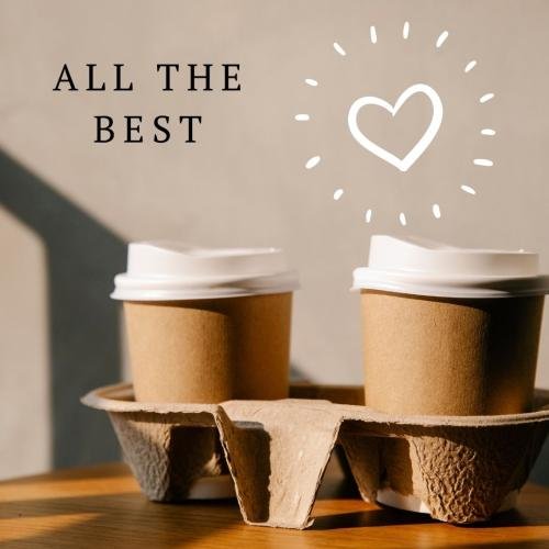 Glasses of coffee are all the best.