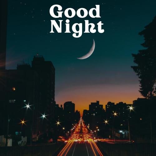 A beautiful road view, good night.