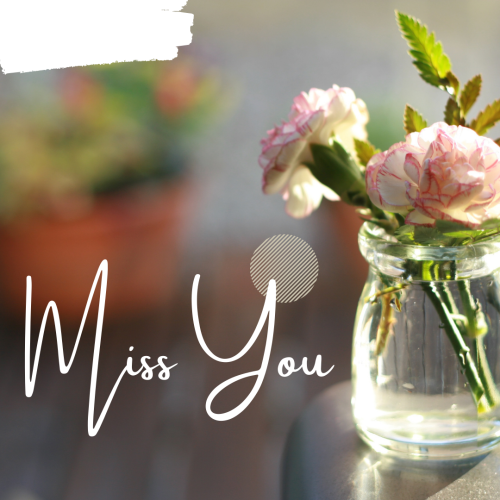 Flower in a jar, Miss You.
