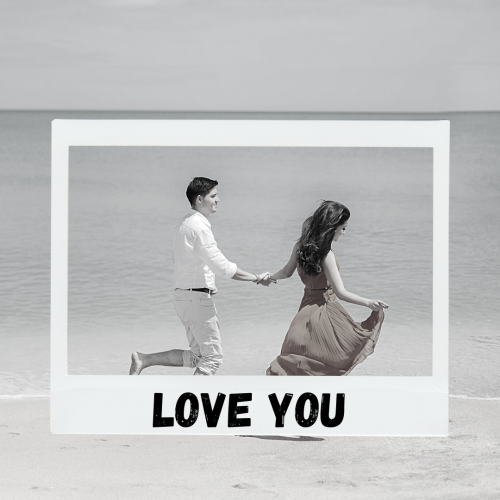 Couple on sea, Love You.