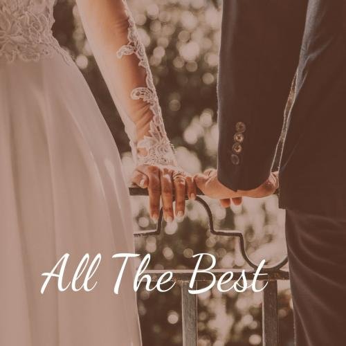 A couple standing in the window wishes the best