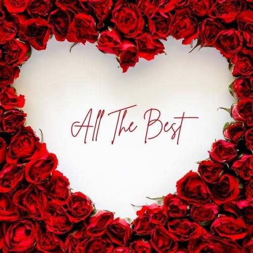 All the best with red roses.