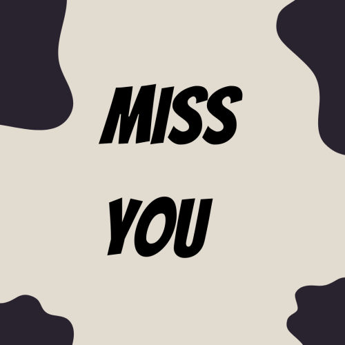 Miss You, wish card.