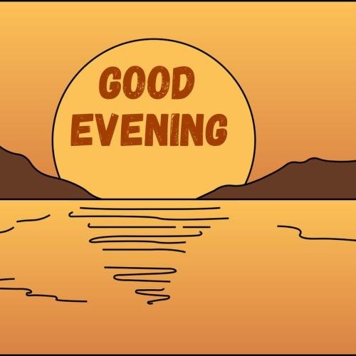 Painting message Good evening