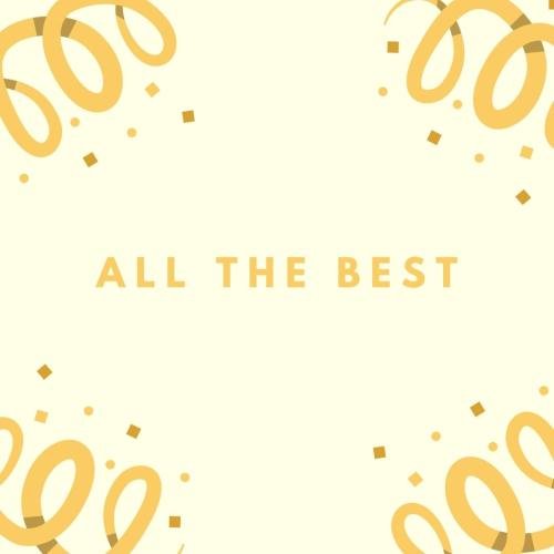 All the best with a nice yellow background