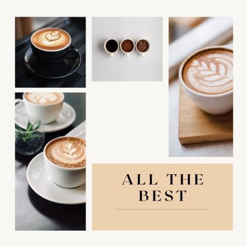 All the best with golden balloons