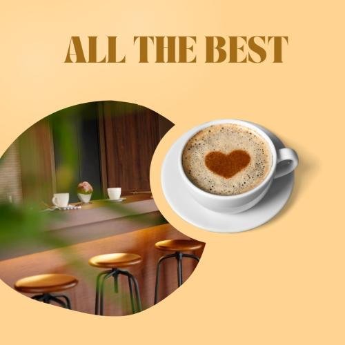 All the best with a tea cup.