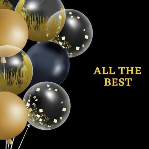 All the best with balloons