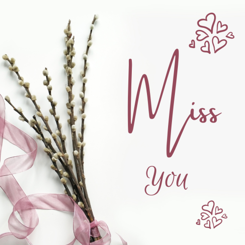 Miss You, wish card.