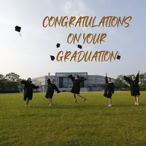 Students Enjoy In University, Congratulations On Your Graduation
