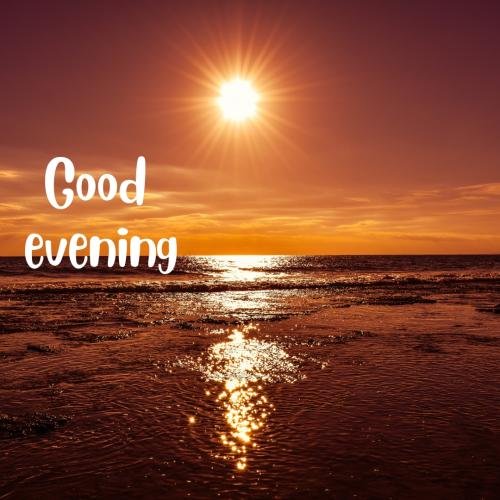 Dark sky and sunset view, GOOD EVENING