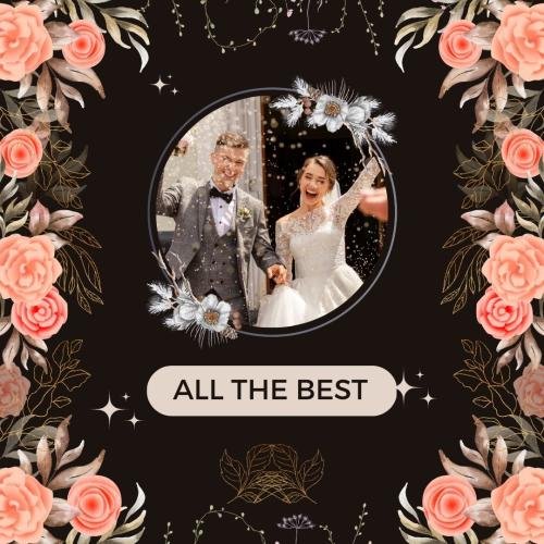 Couple looking best on wedding day