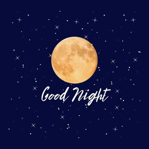 Good Night Wishing Card