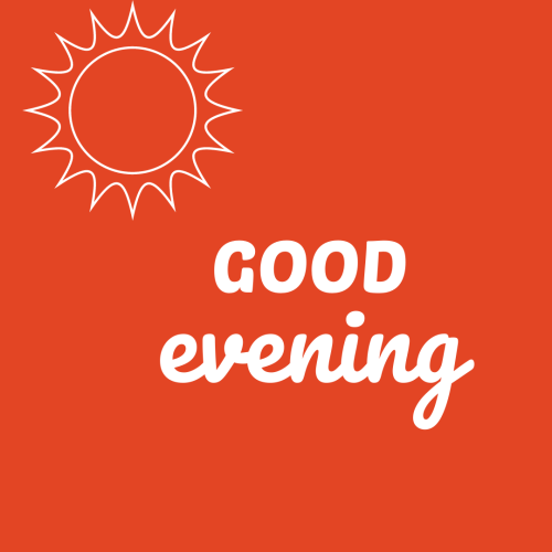 Orange back on wish card on wish card GOOD EVENING