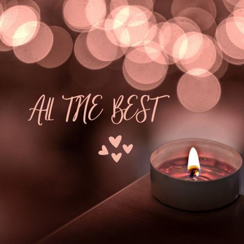 All the best with a candle.