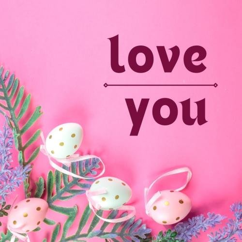 Pink back on wish card Love You