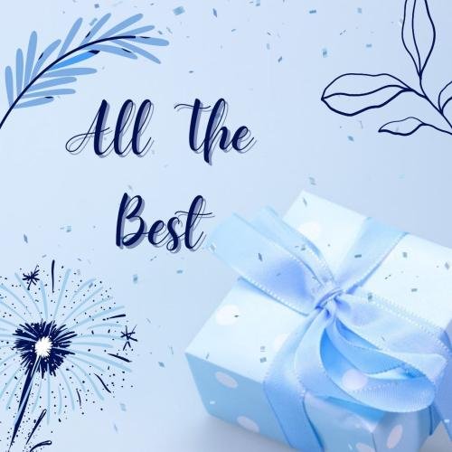 Wishing all the best with a gift 