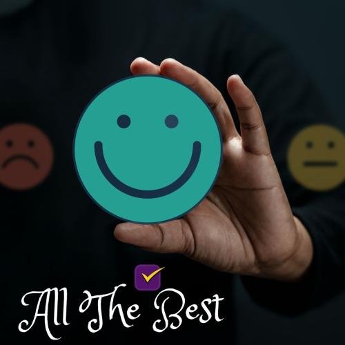 A happy face is best