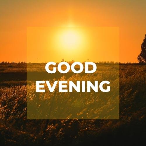 Dark sky on wish card Good Evening