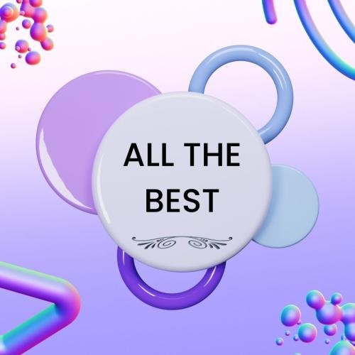 All the best with background view