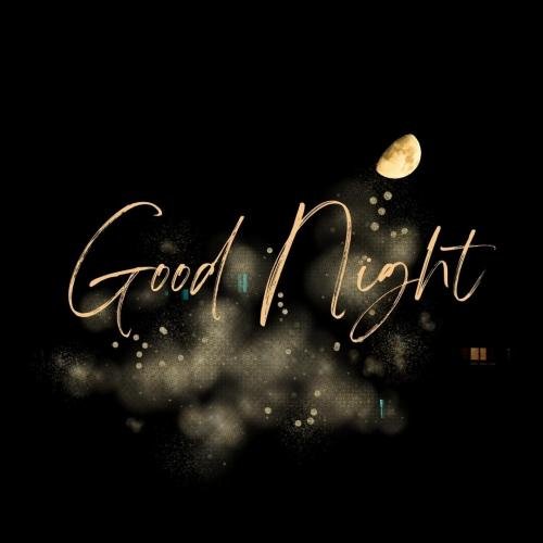 A beautiful good night wallpaper.