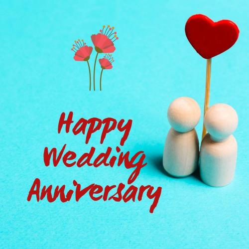 Happy Wedding Anniversary Image Card