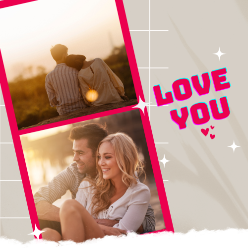 Romantic couple, love you