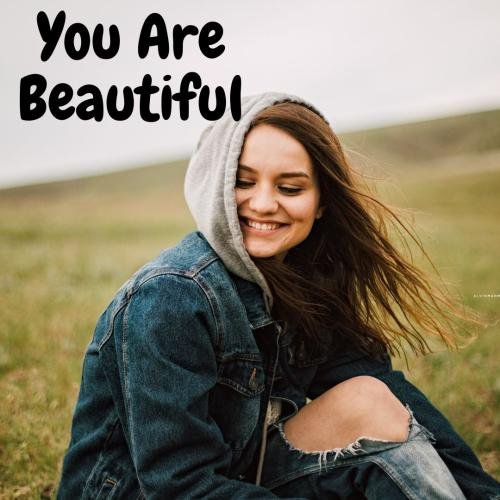 The style of the girl  is beautiful