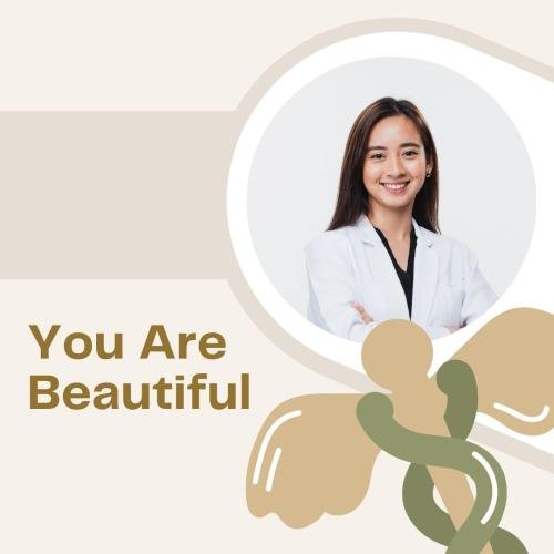 Girl looks beautiful smiling