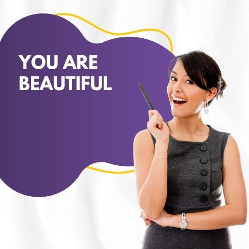 A girl smiling and looking beautiful