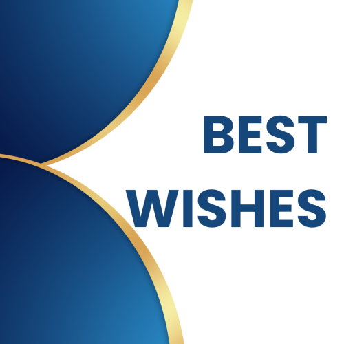 Best Wishes, elegant wish card design.