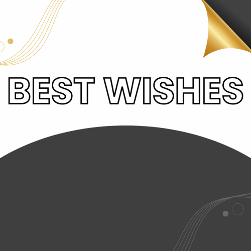 Best Wishes, wish card for a friend.