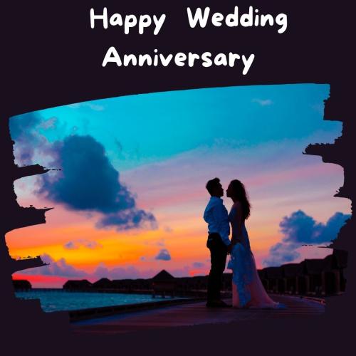 Happy Wedding Anniversary Image Card