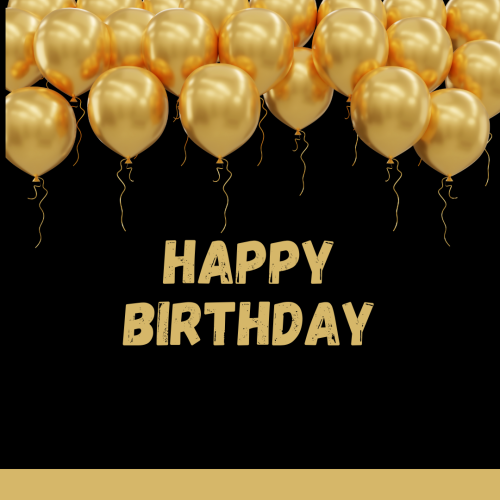Birthday Balloons Wishing Card Happy Birthday 