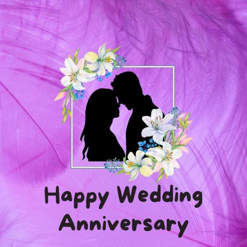 Happy Wedding Anniversary Image Card 