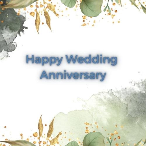 Happy wedding anniversary wall post