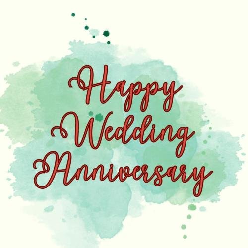 Happy wedding anniversary gift card