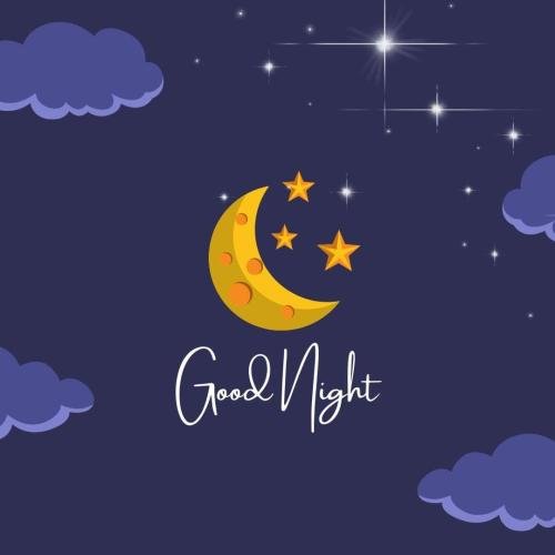 Good Night Wishing Card 