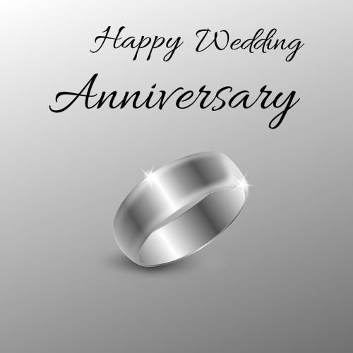 Happy Wedding Anniversary Ring